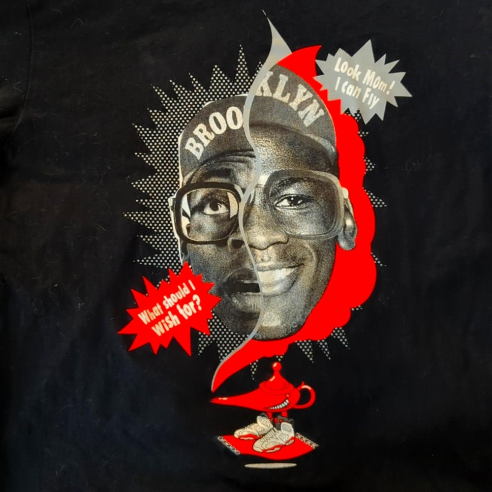 Jordan Retro 6 shirt featuring Mars Blackmon(Spike Lee) and Michael Jordan